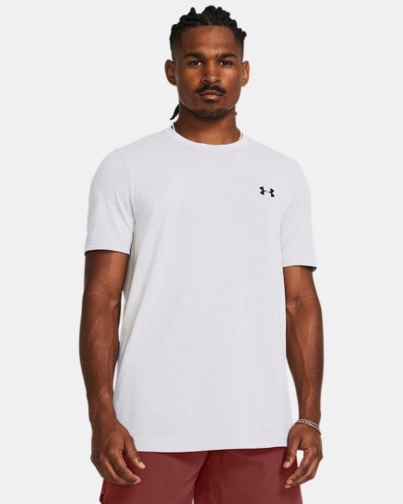 Męska koszulka z krótkimi rękawami UA Vanish Seamless, White, pdpMainDesktop image number 0
